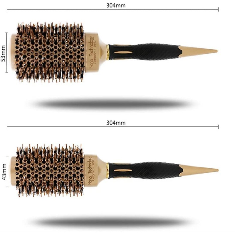 Michambé Boar bristle ceramic round brush for Blow-dry. Medium (43mm)