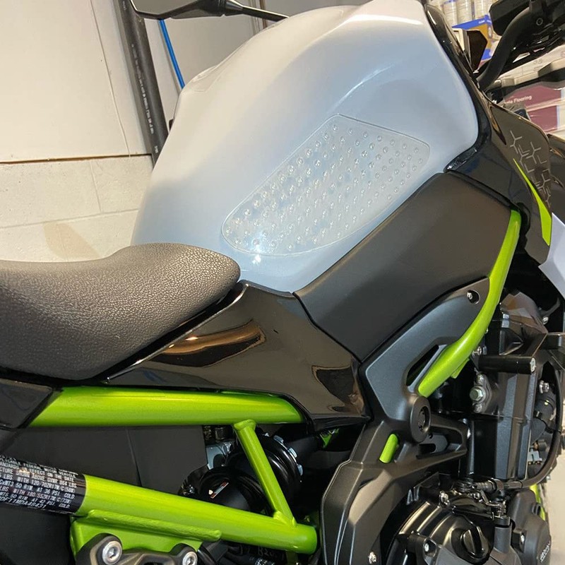 Samcos Motorcycle Tank Pad Black/Transparent Left and Right Set Knee