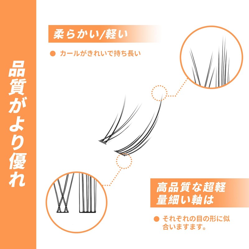 Partial Lash, Self Matsueku, Partial False Eyelashes, Large Capacity, DIY,