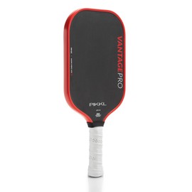 PIKKL VantagePro Carbon Fiber Pickleball Paddle (Red, 14 mm)