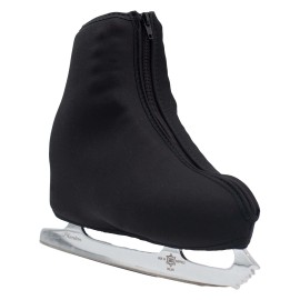 CRS Cross Thermal Ice Skate Boot Covers -Insulated Warm Skate Covers Ice Skating - Black Large
