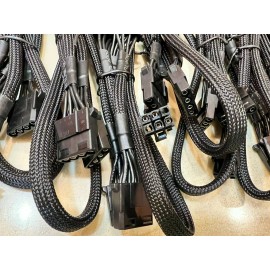 EVGA 4 Pcs EVGA SuperNOVA  6 pin PERIF to 4X  MOLEX IDE DRIVER POWER cable ,ORIGINAL