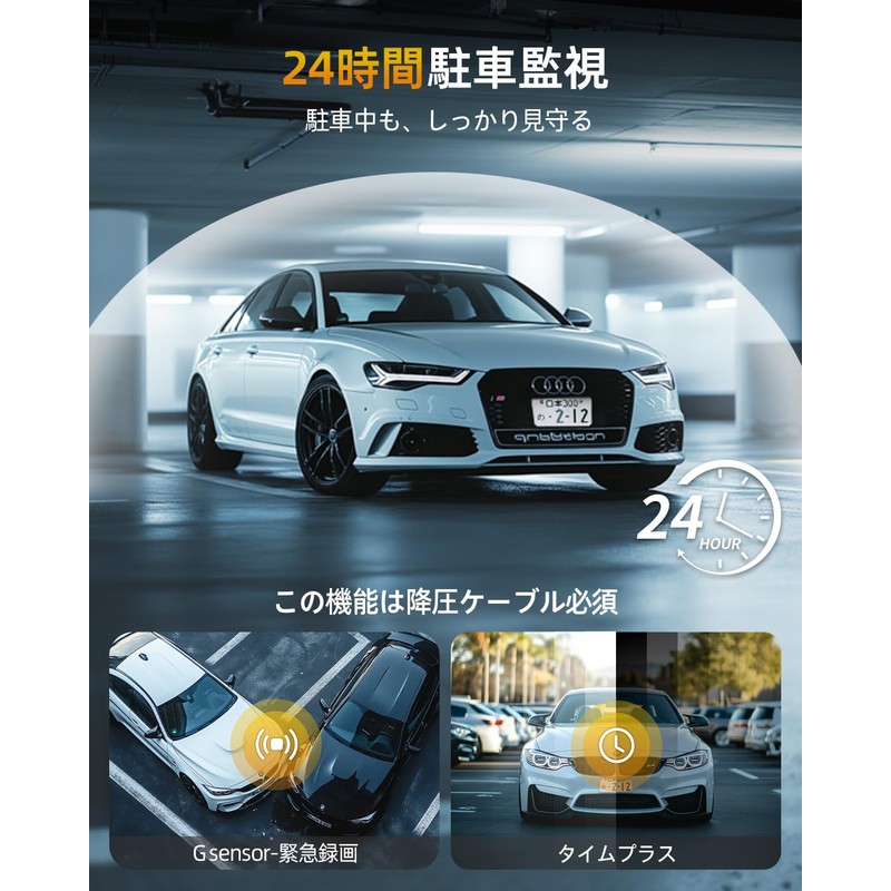GKU 3 Camera, 4K Dash Camera, 5.8 GHz High Speed