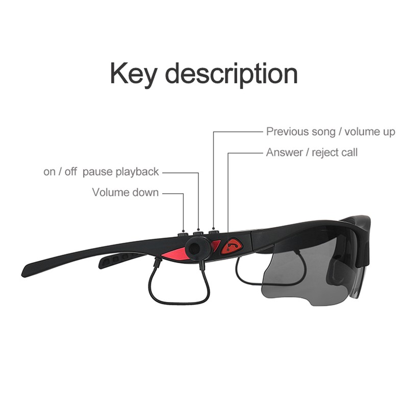 Bluetooth Sound Smart Glasses Polarized Lenses Stereo Support Selfie Music