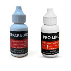 Comprehensive Windshield Repair Kit Featuring Pro Line 2 Resin, 15ml, and Crack Bond Resin, 15ml Combo - Premium Tools for Expert-Level Glass Restoration, Chip Repair, and Crack Reinforcement