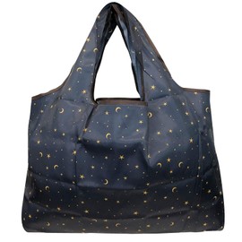 allydrew Large Foldable Tote Nylon Reusable Grocery Bags, 5 Pack, Exotic Space