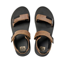 Reef Men's Fanning Baja LE Sport Sandal, Black/Brown, 11