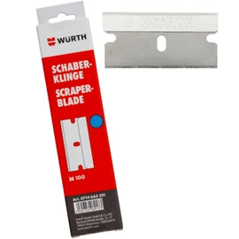 Würth 100 x Replacement Scraper Blades 0714663351 for Würth Blades Glass Scraper Replacement Blades