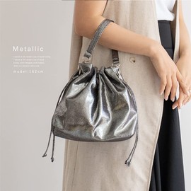 VITAFELICE Inb-10059p Women's Metallic 2-Way Shoulder Bag, metallic