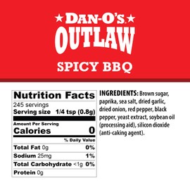 Dan-O's Outlaw Seasoning - Spicy BBQ