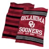 Logo Brands Oklahoma Colorblock Plush Blanket