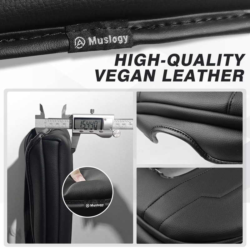 Muslogy Center Console Armrest Cover Fit for Chevy Silverado &