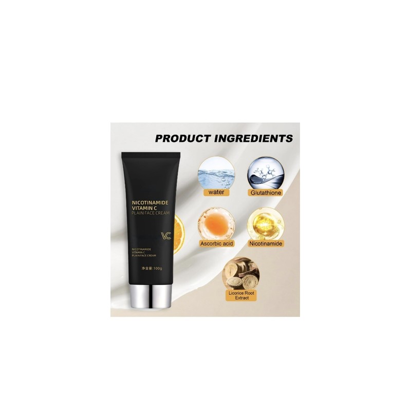 BAISHU Nicotinamide Vitamin C Plain Face Cream-100g NEW EXP-04/2027