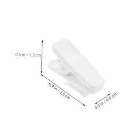 VILLFUL 60pcs Earphone Wire Clips for Cables Plastic Headphone Cord Clamp Holder Earbud Cable Organizer for Tangle Desk and Secure Microphone Placement