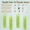 Pre-Charged Rechargeable AA Solar Batteries 1.2v 1100mAh Ni-MH for Electronic