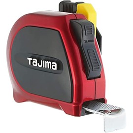 Tajima SSSF-25BW 25 ft. x 1 in. Standard Steel Sigma Stop Tape Measure with Safety Belt Holder