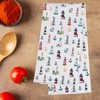MYSOMY Lighthouse Kitchen Towel Lighthouse Anchor Towels Lighthouse Housewarming Gift