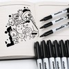cloudriver Fine Tip Dry Erase Markers Black, 60 Pack Black