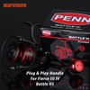 MARVELURE Foldable Power Handle for Penn Fierce III IV, Battle