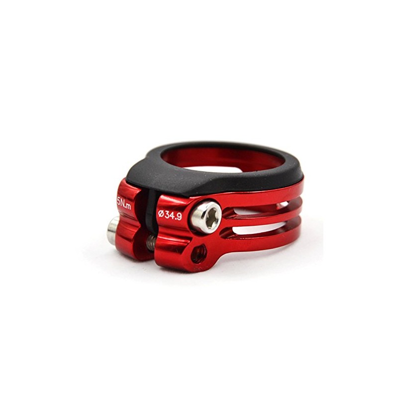 FOURIERS Seatpost Clamp Seat Clamp Red Seatpost Clamp Red 31.8mm