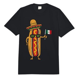 Hotdog Mexican Flag Funny Cinco De Mayo Food Men Women Kids Comfort Colors Adult Heavyweight T-Shirt