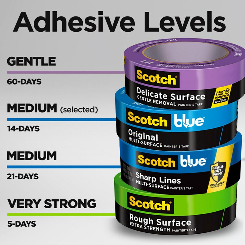 ScotchBlue Original Multi-Surface Painters Tape, 1 Inch Wide (0.94 in.