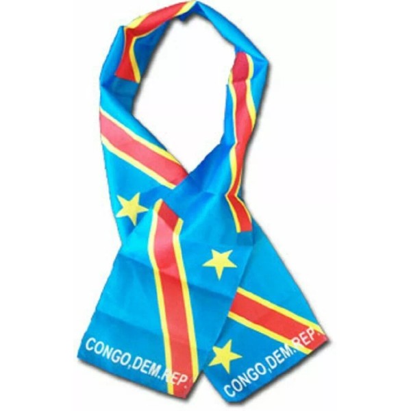 RFCO Democratic Congo Country Lightweight Flag Printed Knitted Style Scarf