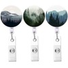 Badge Holder Knocent Retractable Badge Reel with Alligator Clip,Cute Carabiner