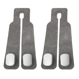 HLMYER 2 Pcs Car Seat Back Storage Hooks,Car Seat Hooks for Headrest,Double Car Headrest Hooks Black,Leather Car Seat Organiser Hooks,Car Seat Back Organizer Hooks for Bags, Purses, Handbags