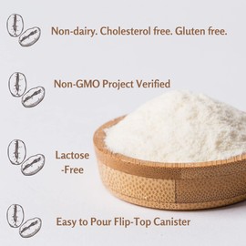 Borden Cremora Non Dairy Coffee Creamer Powder 35.3 oz with Plastic Coffee Stirrers (Pack of 2)