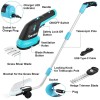 DURATECH 3.6V 3-in-1 Handheld Electric Cordless Hedge Trimmer for Garden,