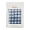 Lulujo Soft Cotton Baby Crib Sheet (Navy Gingham)