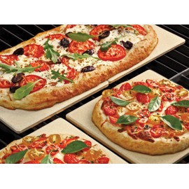 Outset 76176 Pizza Grill Stone Tiles, Light Brown, Medium, Set of 4
