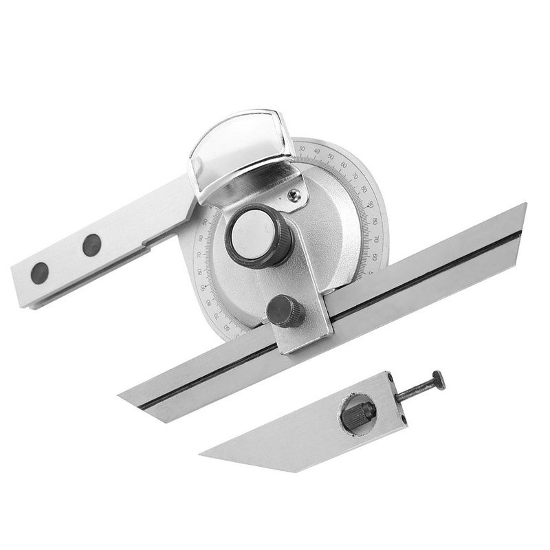 360 Degree Steel Universal Bevel Protractor Angle Finder Measuring Ruler