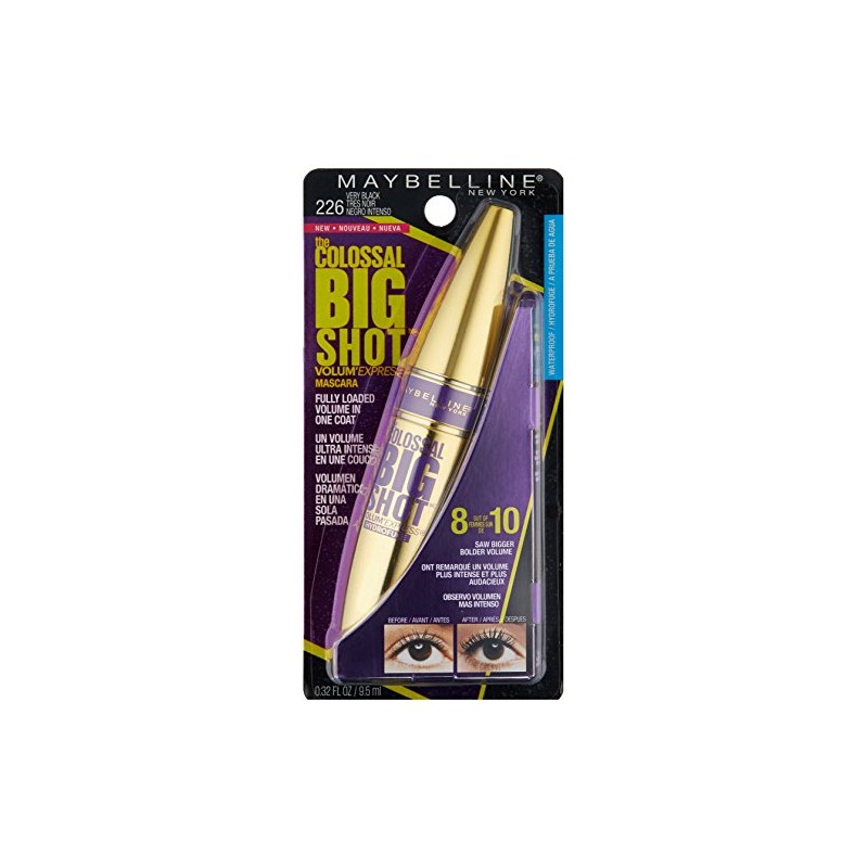 Maybelline Mascara para Pestanas a Prueba de Agua,The Colossal Big