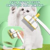 Aerbee Cat Brush with Release Button, Rotate Flea Comb for