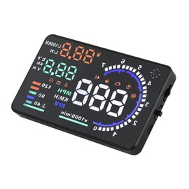 Velocímetro Hud, 5.5 OBD II Car Hud Display Auto Windshied Pantalla Reflectante Pantalla de Velocidad Pantalla de Coche Velocímetro Gps Hud Up Head Velocidad Digital