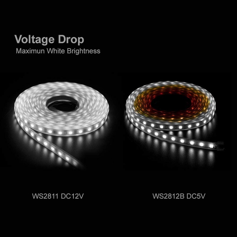 BTF-LIGHTING WS2811 Addressable LED Strip Ultra Bright 5050SMD RGB 60LED/m