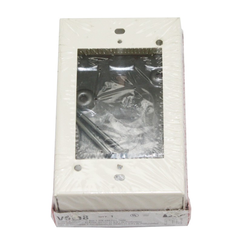 Wiremold V5748 Raceway Deep Switch & Receptacle Box (1 Gang)