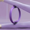 Pilates & Yoga Ring Exercise Equipment for Full Body Core Workout Reinforced Purple