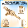 Propane Natural Brass Gas Control Valve 0.047" Orfice with Chromed