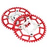 2pcs 104BCD Chainring Adapter Tooth Plate Aluminum Alloy 46T Mid