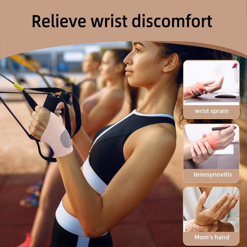 Offtrte 2 Pack Ultra Thin Wrist Support and Compression Wraps