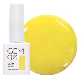 iBit Nail Art Gem Gel Color Gel Nail, 07 Lemon Yellow, 10ml, 1 Piece / 아이빛 네일아트 젬젤 컬러 젤네일, 07레몬노랑, 10ml, 1개
