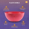 YBM HOME 10-Inch Plastic Serve Mixing Bowls Set for Everyday