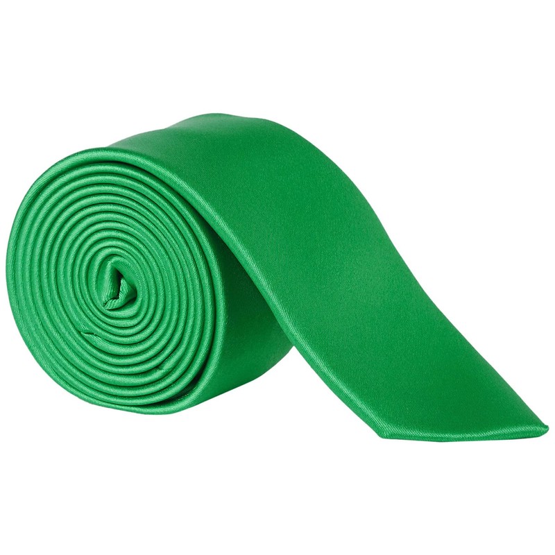 DonDon Mens Handmade Silk Look Ties 6cm, Green