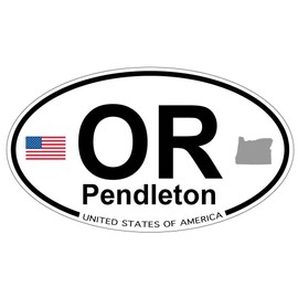 US Decal, Inc. Pendleton, Oregon Oval Sticker