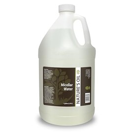Nature's Oil Micellar Water 1 Gallon (128 fl oz) - All in one Makeup Remover & Facial Cleanser, No-Rinse, Gentle for Sensitive Skin, Oil-Alcohol-Fragrance Free, Pro Size Refill