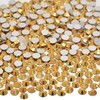 NCB 3000pcs Flatback Round Glass Nail Art Rhinestones Crystal for