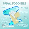 Ecobebé Pañales Todo-en-2 Kit Ahorro 11 Pack Wetbag